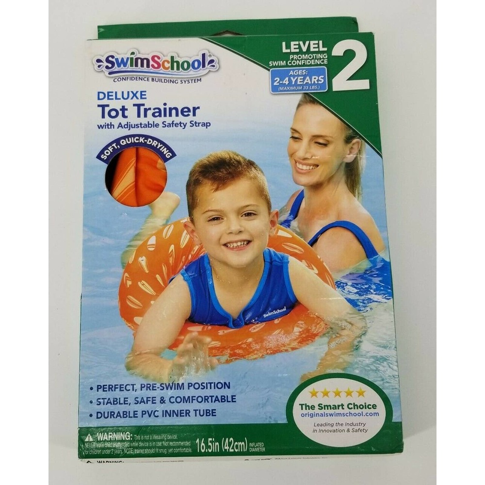 Swim School Level 2 Deluxe Tot Trainer Float Tube w/ Adjustable Safety Strap